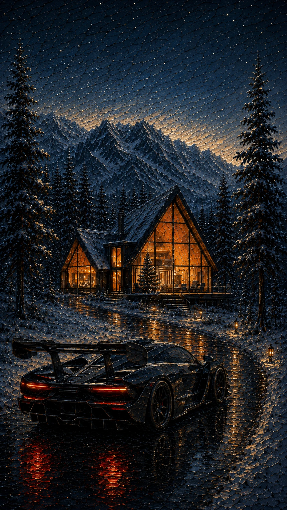 Cabin Glow mobile artwork preview
